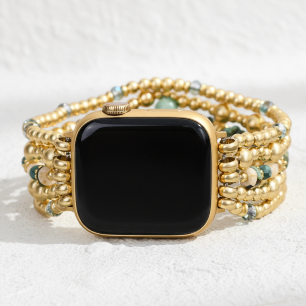Golden Oasis Stretch Apple Watch Strap