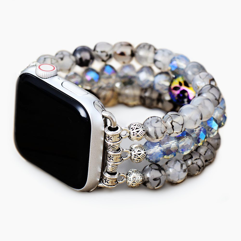 Labradorite Crystal Stretch Apple Watch Strap