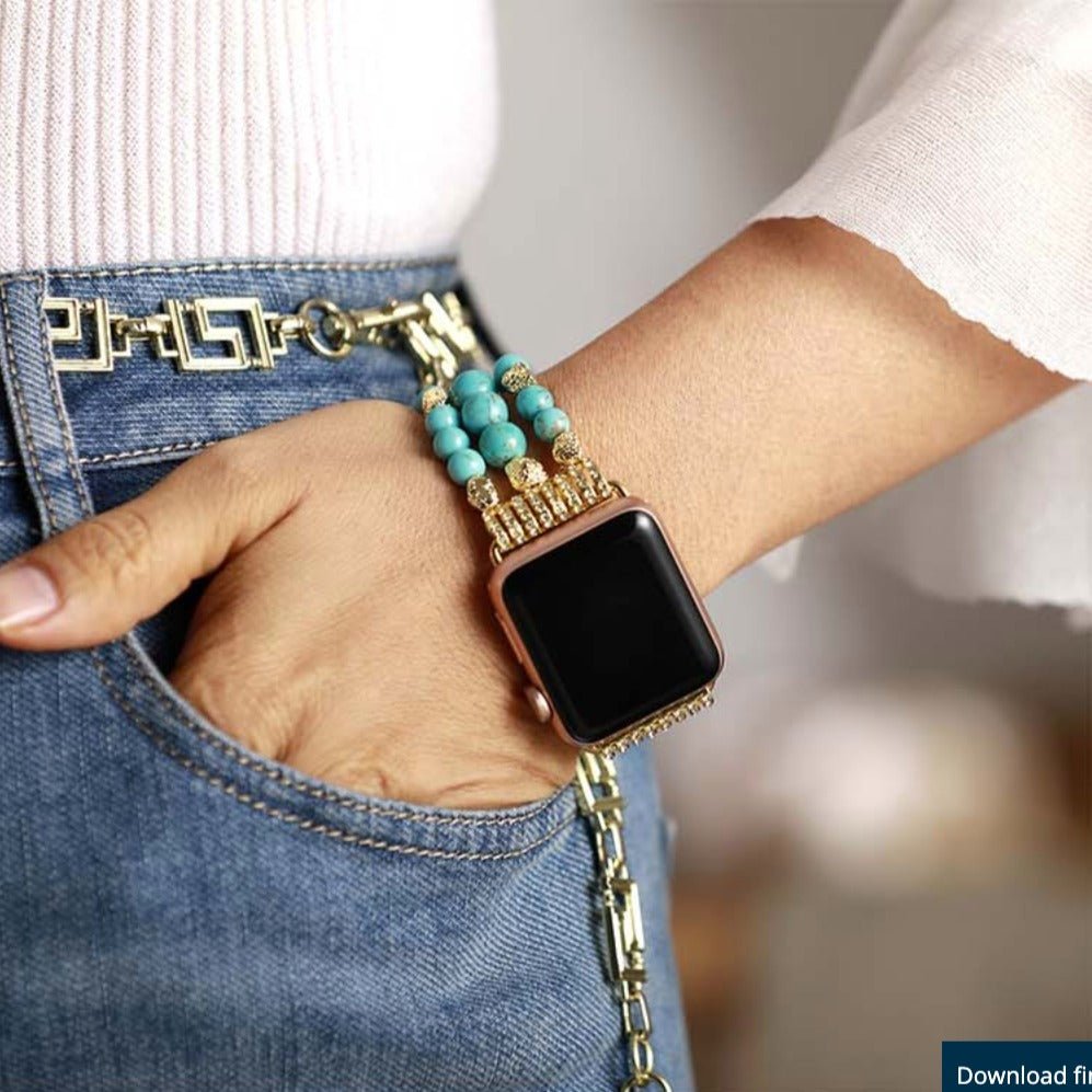 Turquoise Dream Stretch Apple Watch Strap